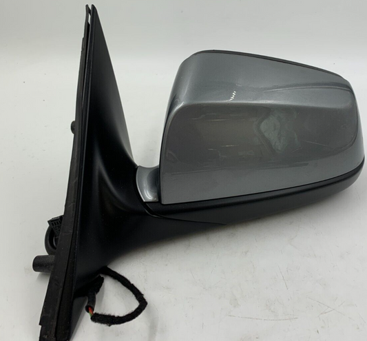2012-2013 BMW 525i Driver Side View Power Door Mirror Gray OEM A01B35039