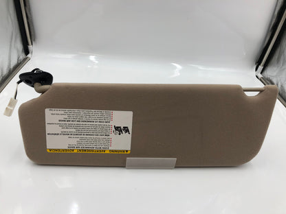 2005-2010 Toyota Sienna Passenger Sun Visor Tan Illuminated OEM D02B65001