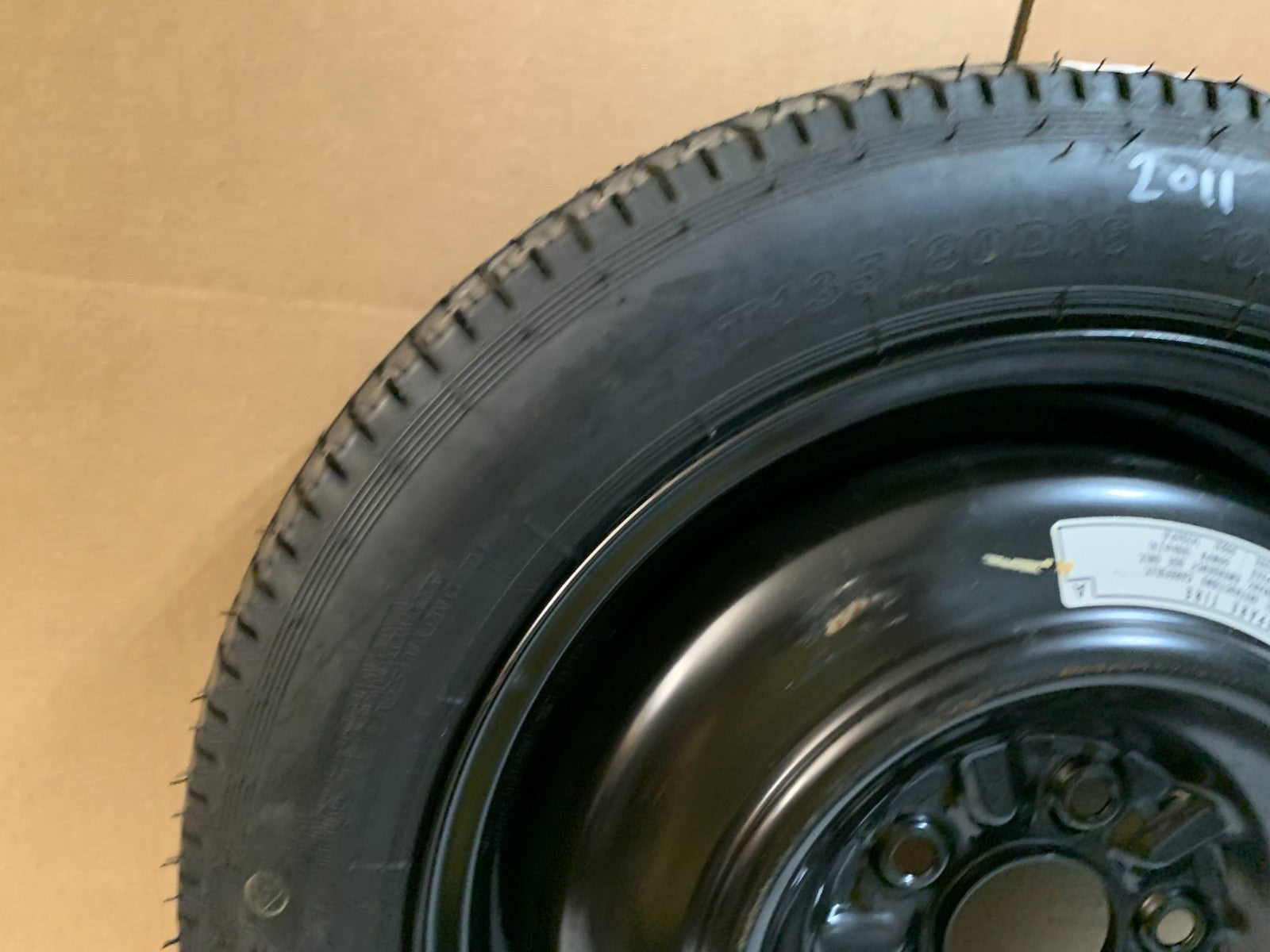 2008-2012 Honda Accord 16" Spare Tire Compact Donut T135/80D16