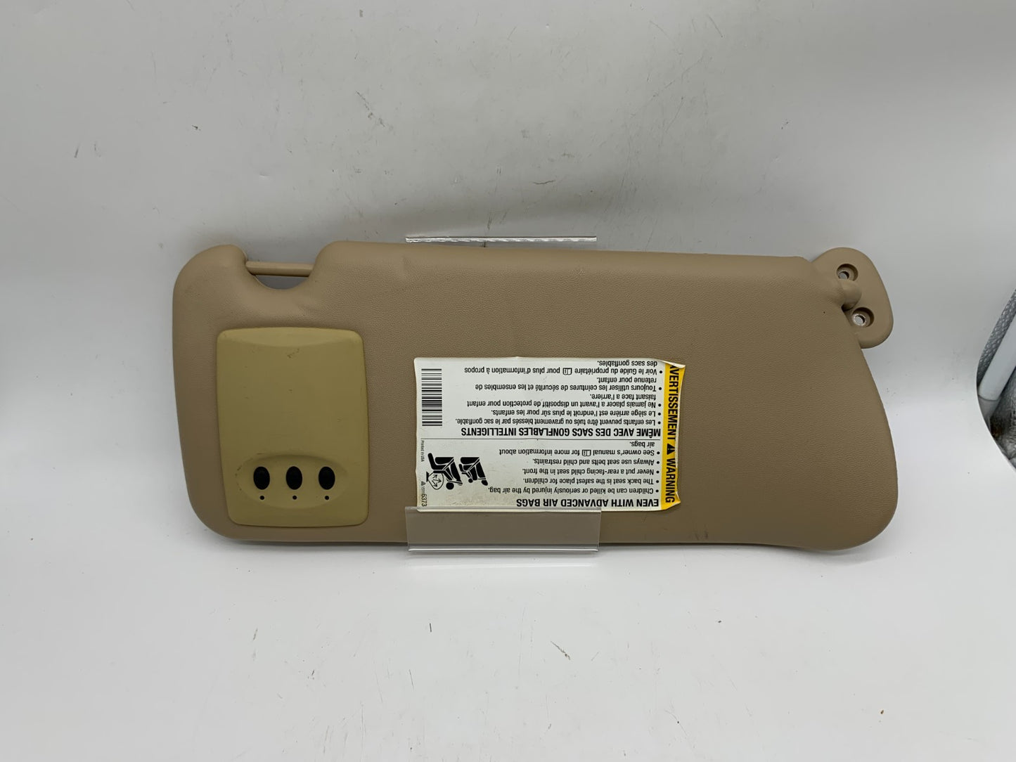 2007-2009 Cadillac SRX Driver Sun Visor Sunvisor Tan Illuminated OEM A04B42010
