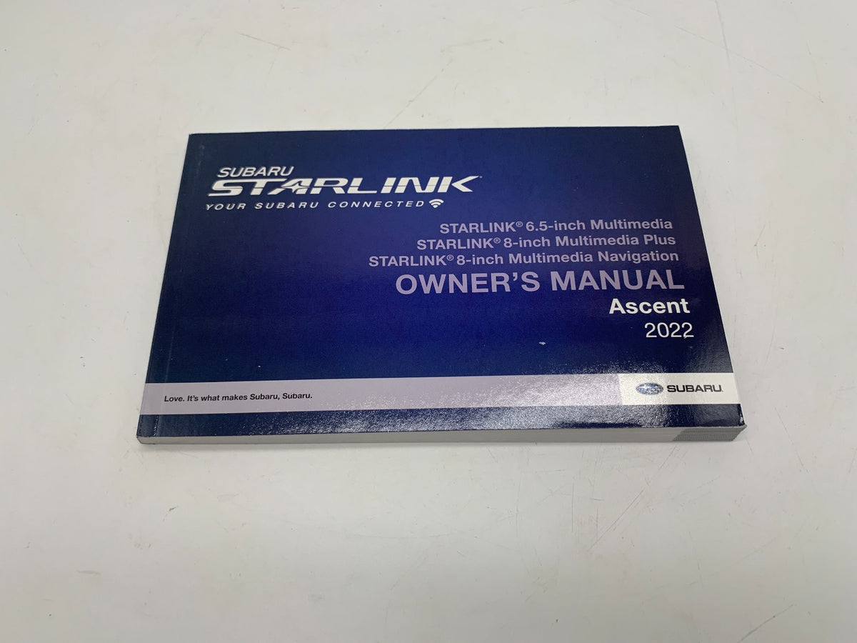 2022 Subaru Ascent Owners Manual Set with Case OEM R01B12043