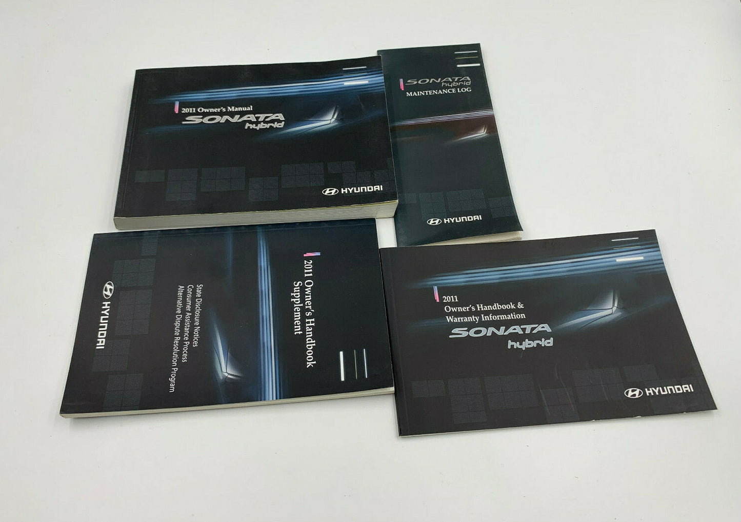 2011 Hyundai Sonata Hybrid Owners Manual with Leather Case OEM B02B38084