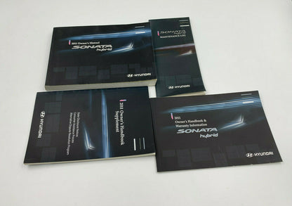 2011 Hyundai Sonata Hybrid Owners Manual with Leather Case OEM B02B38084