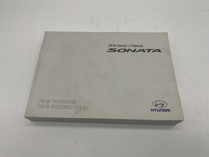 2016 Hyundai Sonata Owners Manual Set with Case OEM A02B46054