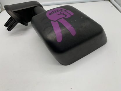 2015-2017 Jeep Wrangler Passenger Side View Manual Door Mirror Black D01B53100