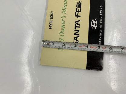 2003 Hyundai Santa FE Owners Manual OEM D01B37008