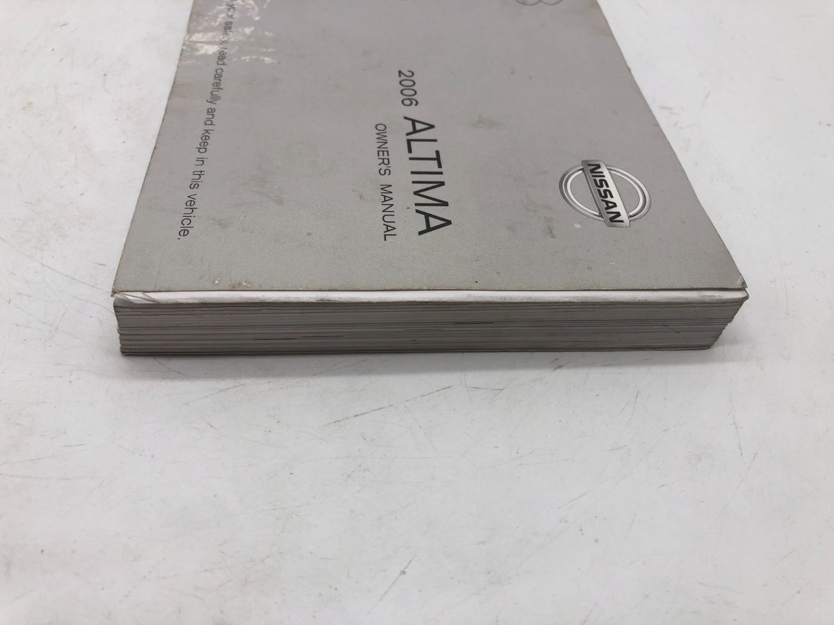 2006 Nissan Altima Owners Manual OEM R01B20006