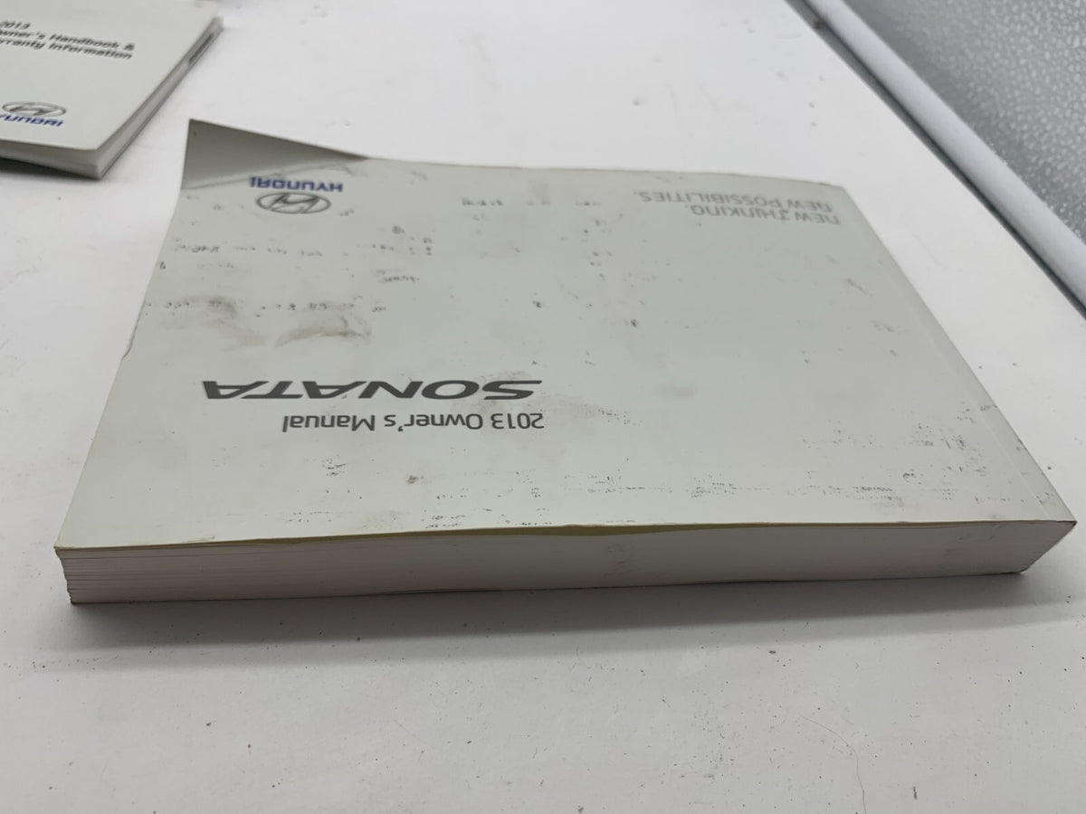 2013 Hyundai Sonata Owners Manual Set with Case OEM R01B23010