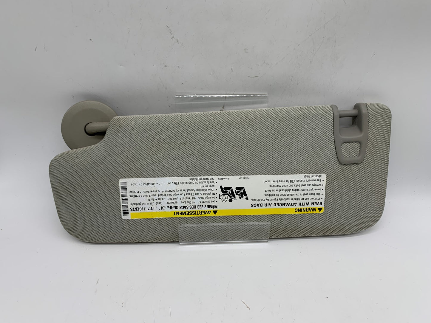 2013-2016 Chevrolet Malibu Passenger Sun Visor Gray Illuminated OEM A04B42006