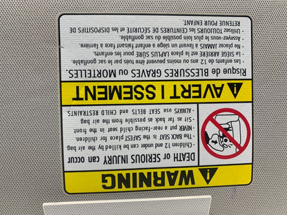 2013-2019 Hyundai Santa Fe Passenger Sun Visor Gray Illuminated OEM C01B51010