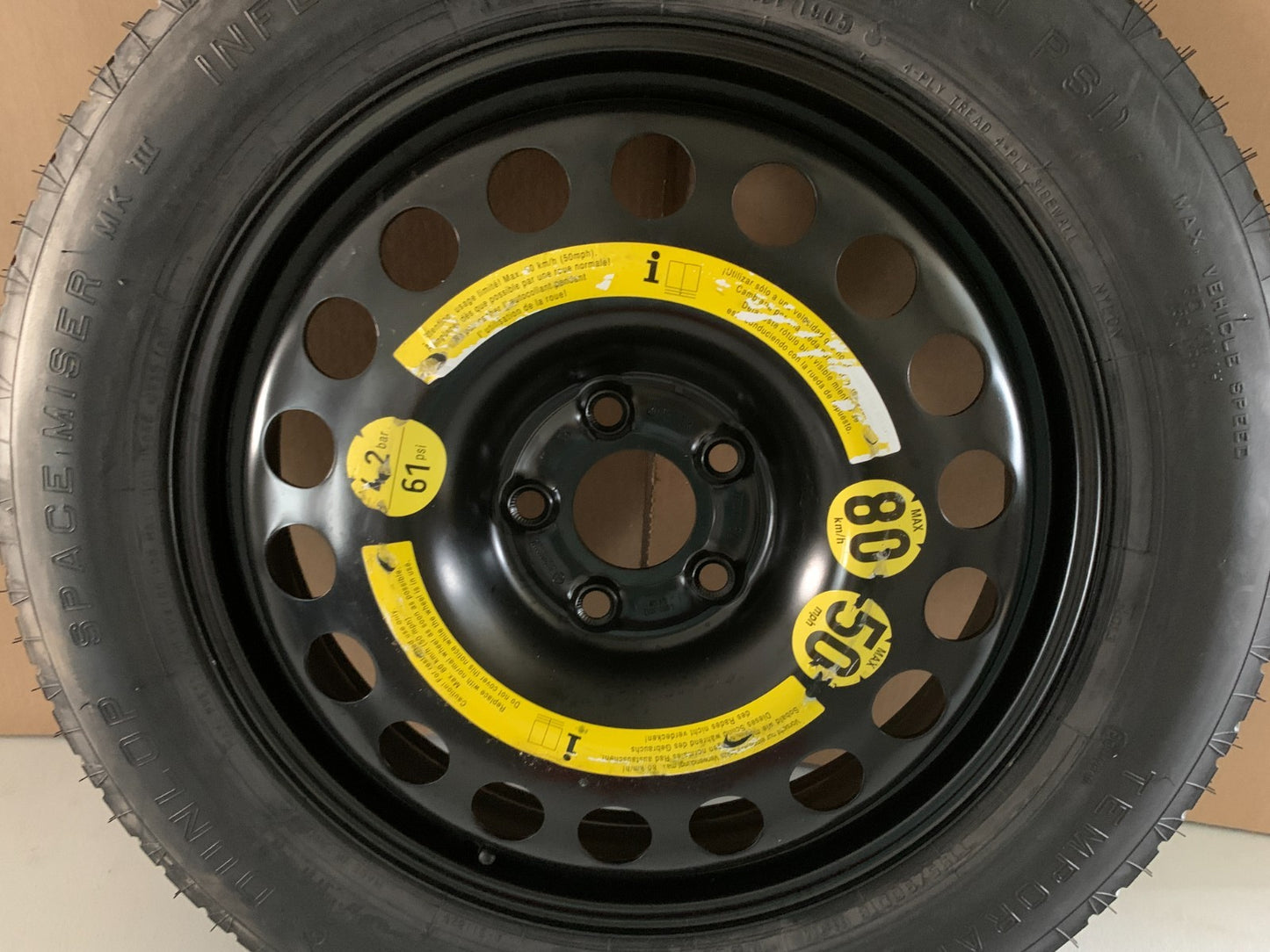 2006-2015 Mercedes M-Class 18" Spare Tire Wheel Compact Donut T155/90D18