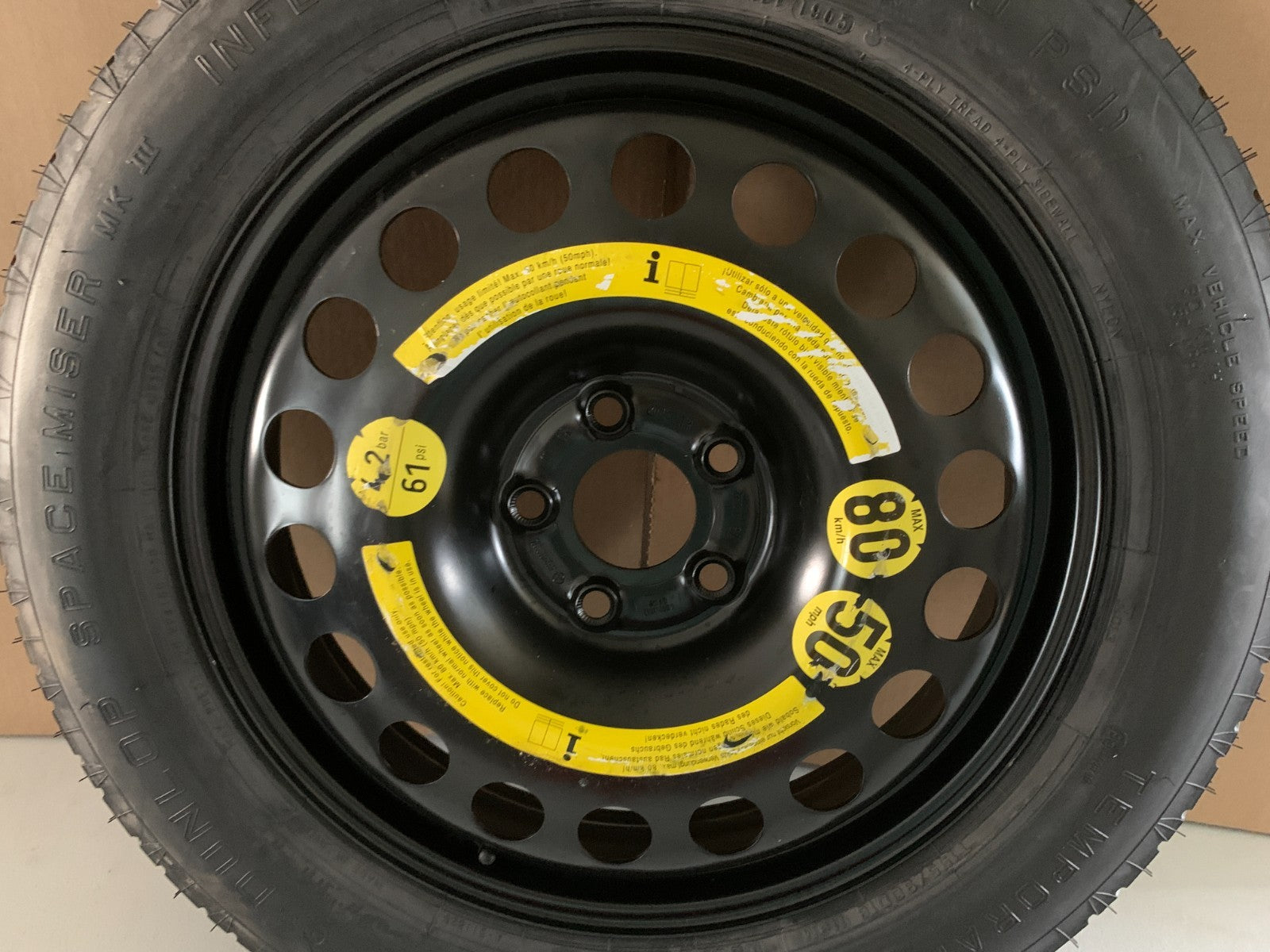 2006-2015 Mercedes M-Class 18" Spare Tire Wheel Compact Donut T155/90D18