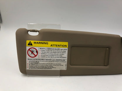 2003-2009 Audi A4 Passenger Sun Visor  Tan Illuminated OEM E01B27084