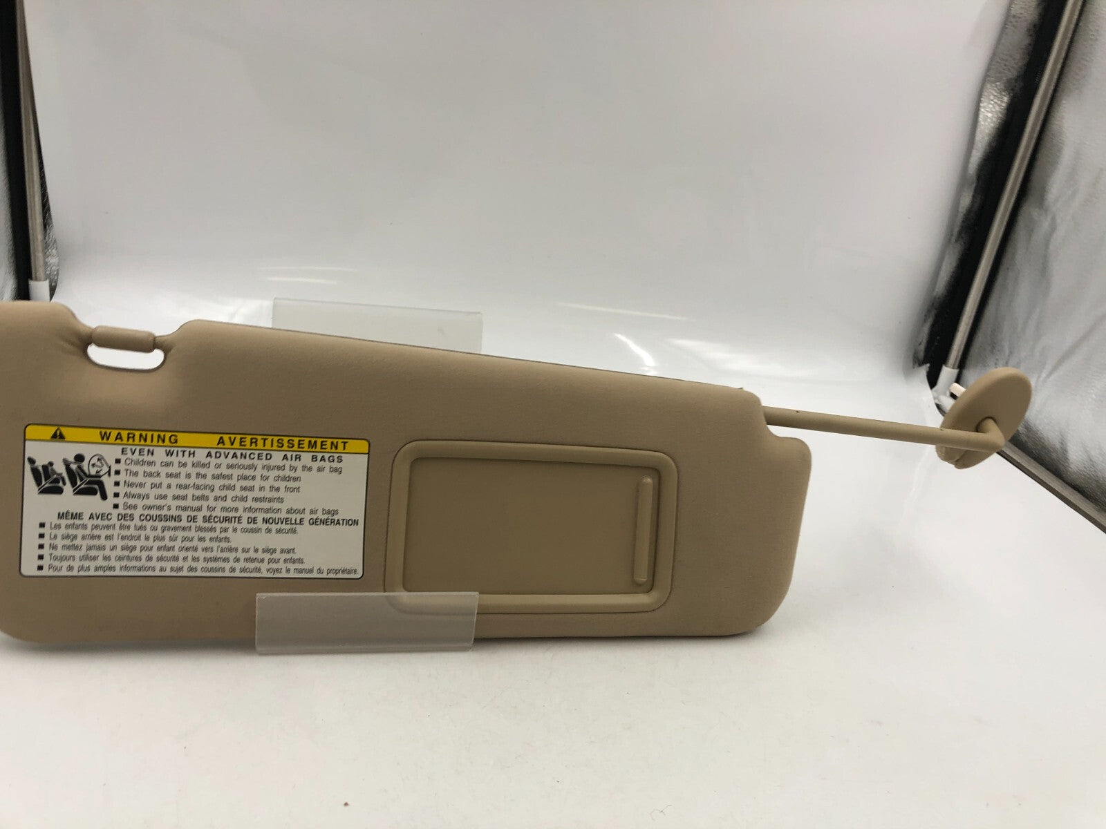 2007-2009 Lexus ES350 Passenger Sun Visor Tan OEM  A01B30023