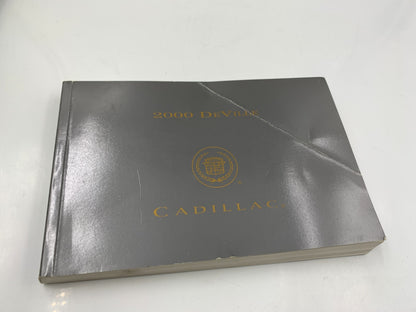 2000 Cadillac Deville Owners Manual with Case OEM E01B44083