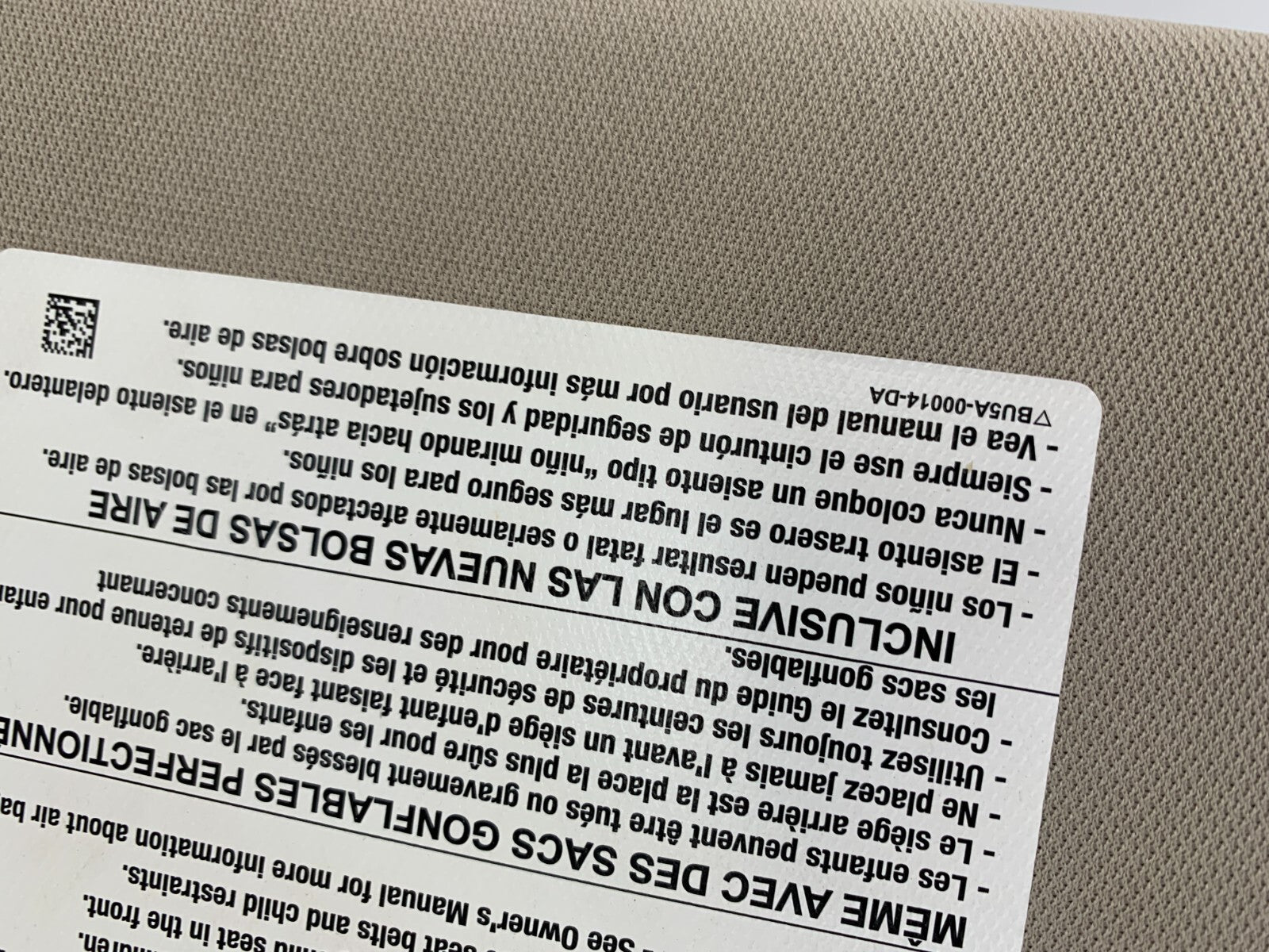 2009-2012 Ford Flex Driver Sun Visor Beige Illuminated OEM D01B54081