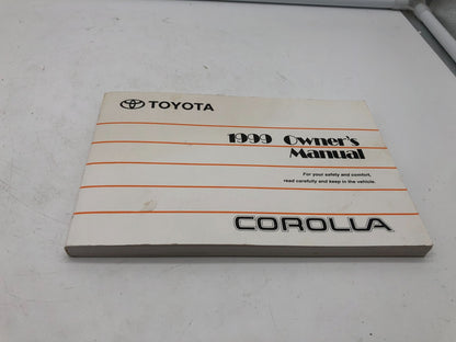 1999 Toyota Corolla Owners Manual OEM A02B21004