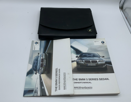2011 BMW 5 Series Owners Manual Set with Case OEM B01B03002