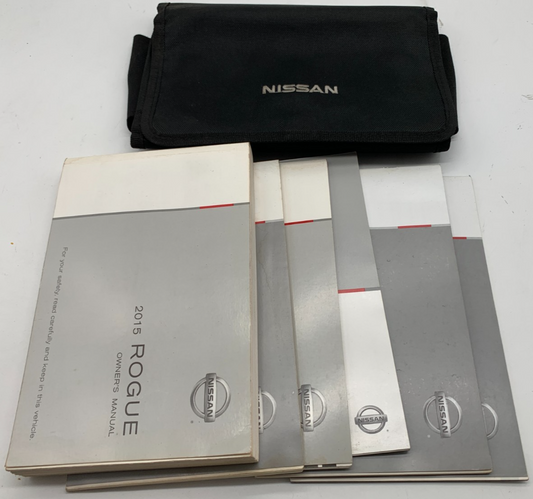 2015 Nissan Rogue Owners Manual Set with Case OEM A01B44007