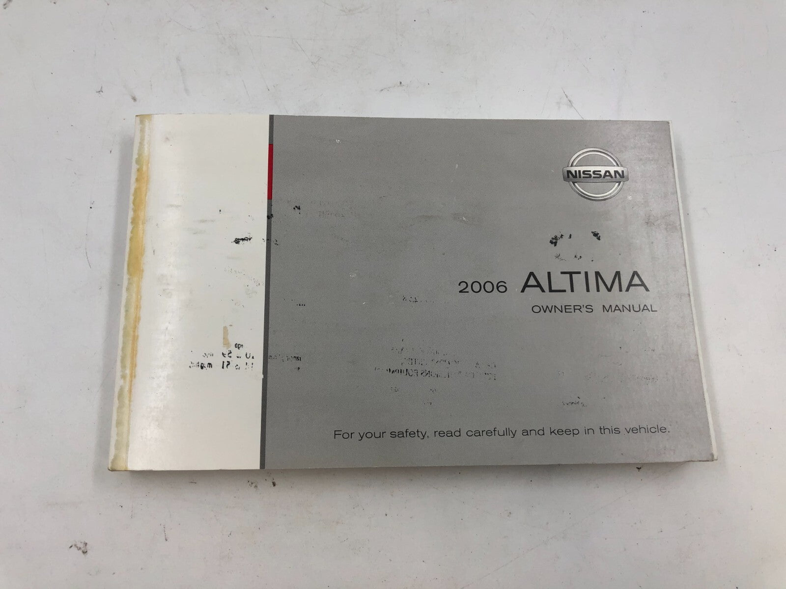 2006 Nissan Altima Owners Manual OEM C03B68014
