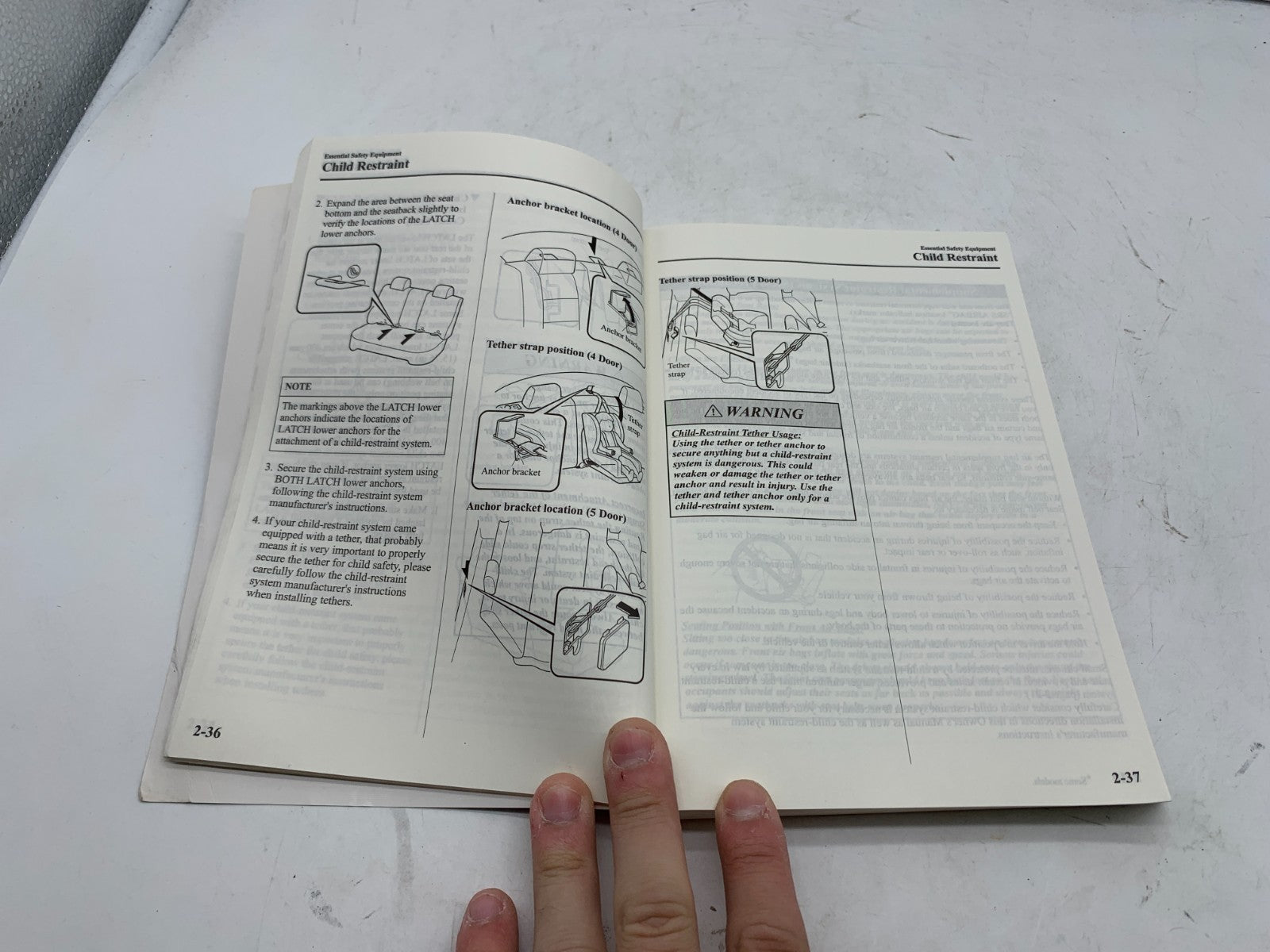 2005 Mazda 3 Owners Manual OEM B01B20101