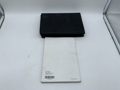2012 Audi A6 Owners Manual Set with Case OEM A02B50049