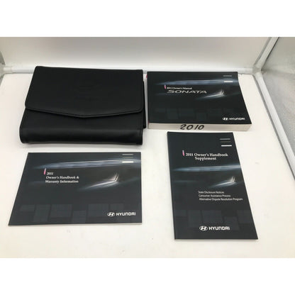 2011 Hyundai Sonata Owners Manual with Leather Case OEM C02B08060