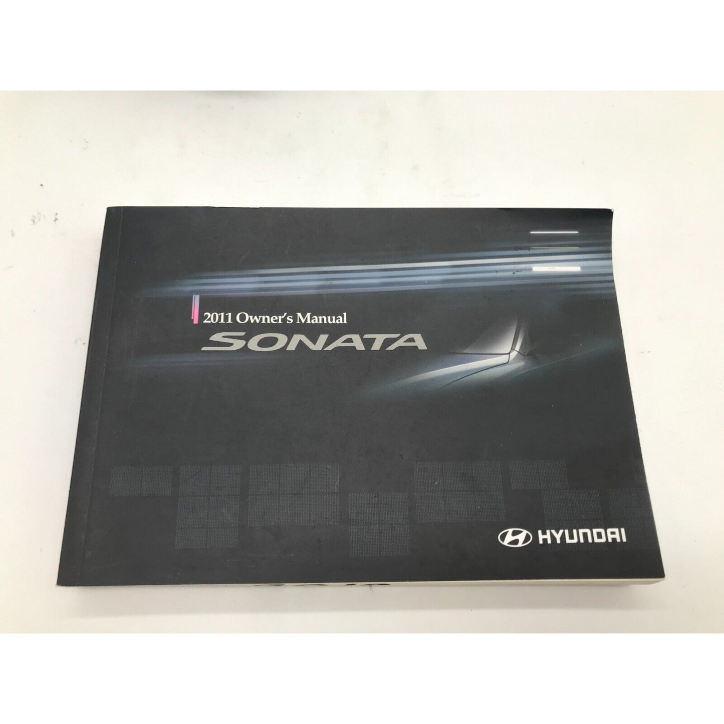 2011 Hyundai Sonata Owners Manual with Leather Case OEM C02B08060