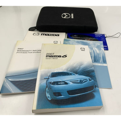 2007 Mazda 6 Owners Manual Set with Case OEM B04B40088