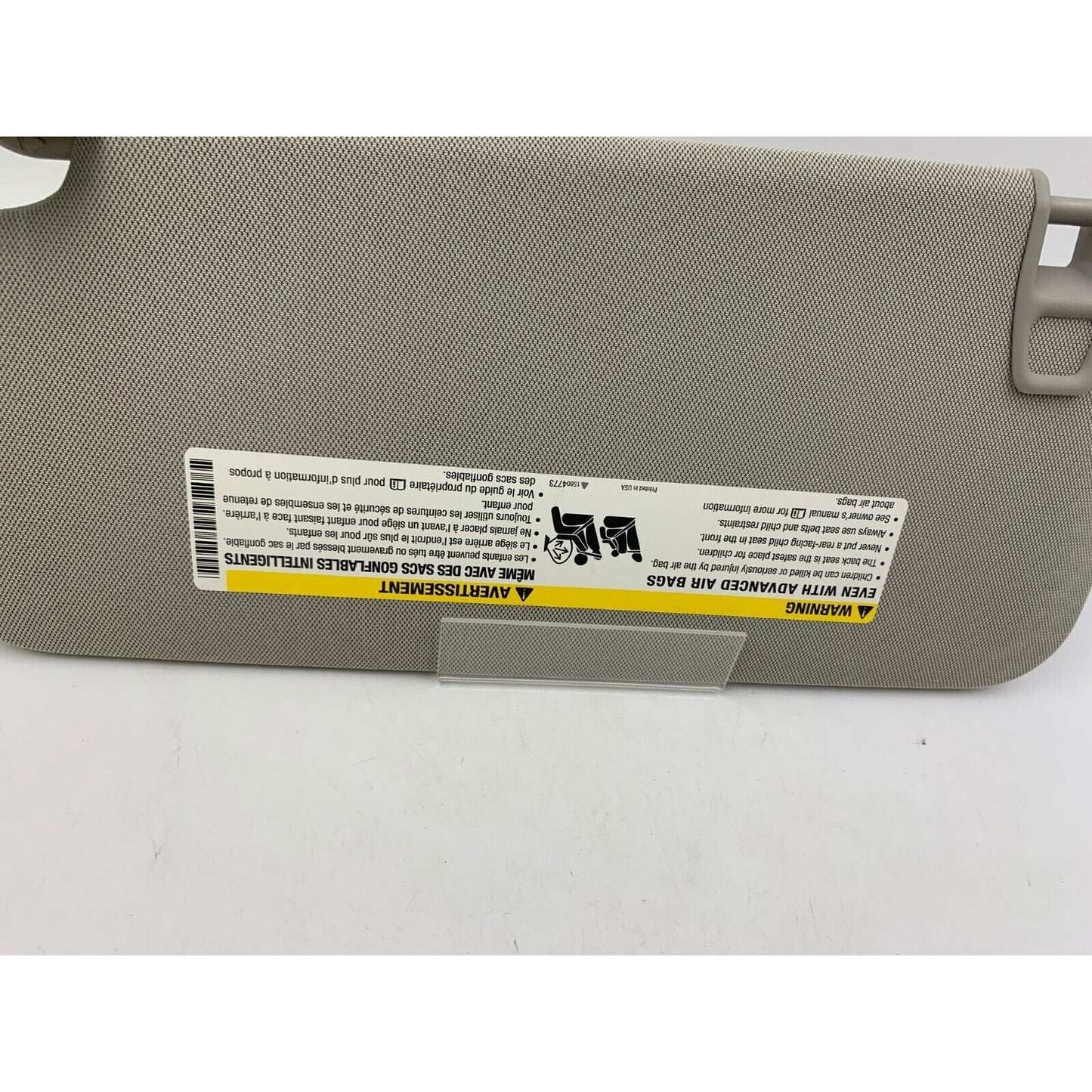 2013-2021 Buick Encore Passenger Sun Visor Sunvisor Gray Illuminated E02B45081