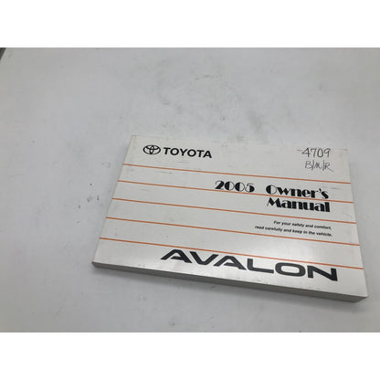 2005 Toyota Avalon Owners Manual Set OEM E04B10049