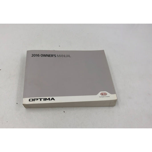 2016 Kia Optima  Owners Manual Handbook OEM A02B59011