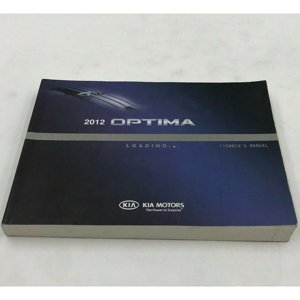 2012 Kia Optima Owners Manual OEM D02B25086