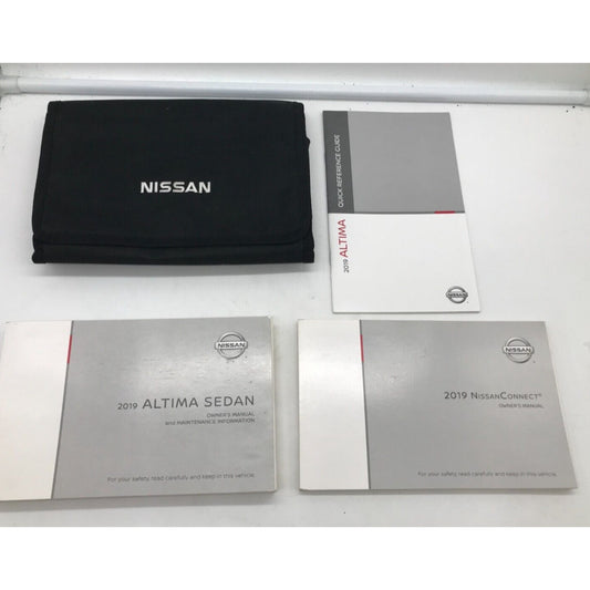 2019 Nissan Altima Sedan Owners Manual Set with Case OEM C02B08059