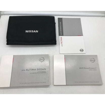 2019 Nissan Altima Sedan Owners Manual Set with Case OEM C02B08059