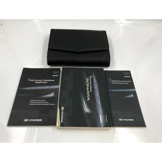 2011 Hyundai Sonata Owners Manual Set with Case OEM F04B27059