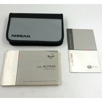 2008 Nissan Altima Owners Manual Handbook Set with Case OEM H01B28003