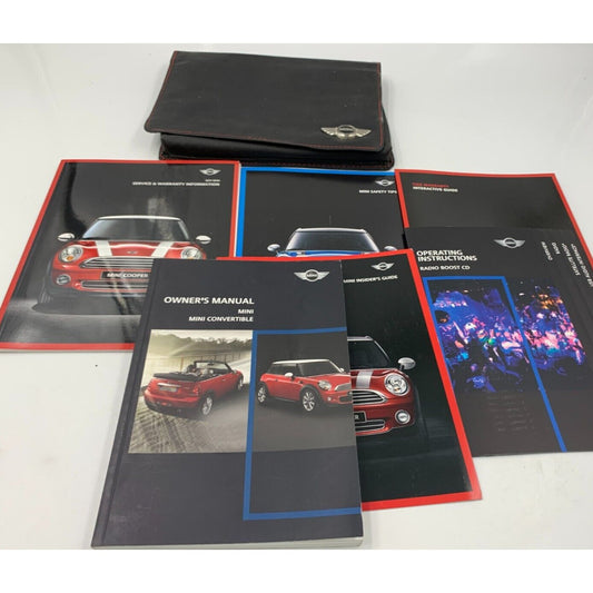 2011 Mini Convertible Owners Manual Set with Case OEM E04B15082