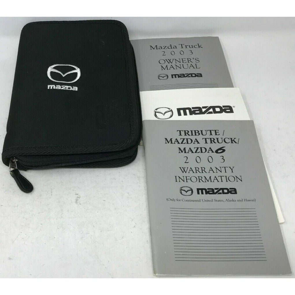 2003 Mazda 6 Owners Manual Ste with Case OEM C02B17085