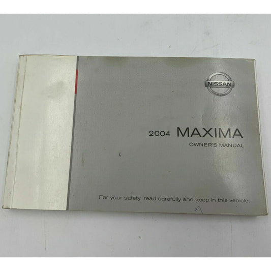 2004 Nissan Maxima Owners Manual OEM D02B25088