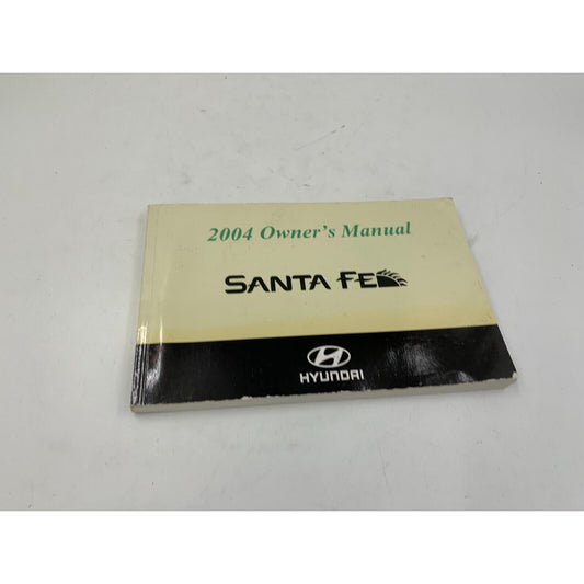 2004 Hyundai Santa FE Owners Manual OEM G02B06032