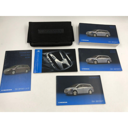 2011 Honda Odyssey Owners Manual Handbook Set with Case OEM H02B05017