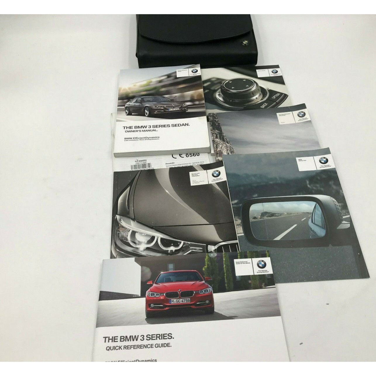 2014 BMW 3 Series Sedan Owners Manual Handbook Set with Case OEM C01B14045