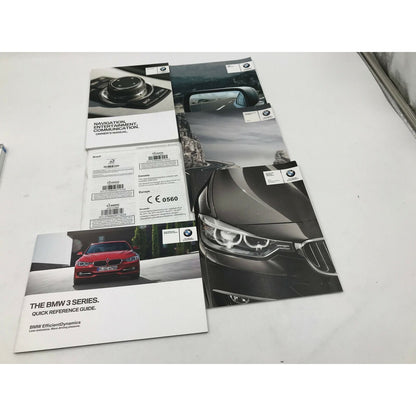 2014 BMW 3 Series Sedan Owners Manual Handbook Set with Case OEM C01B14045