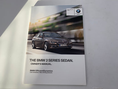 2013 BMW 3 Series Owners Manual with Case OEM A04B16036