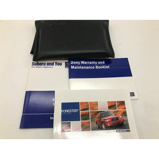 2005 Subaru Forester Owners Manual with Case OEM D01B55006