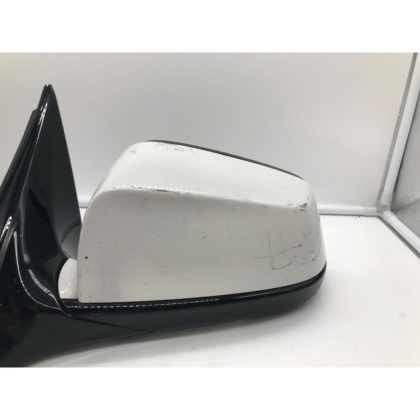 2009-2012 BMW 750i Driver Side View Power Door Mirror White OEM B01B37028