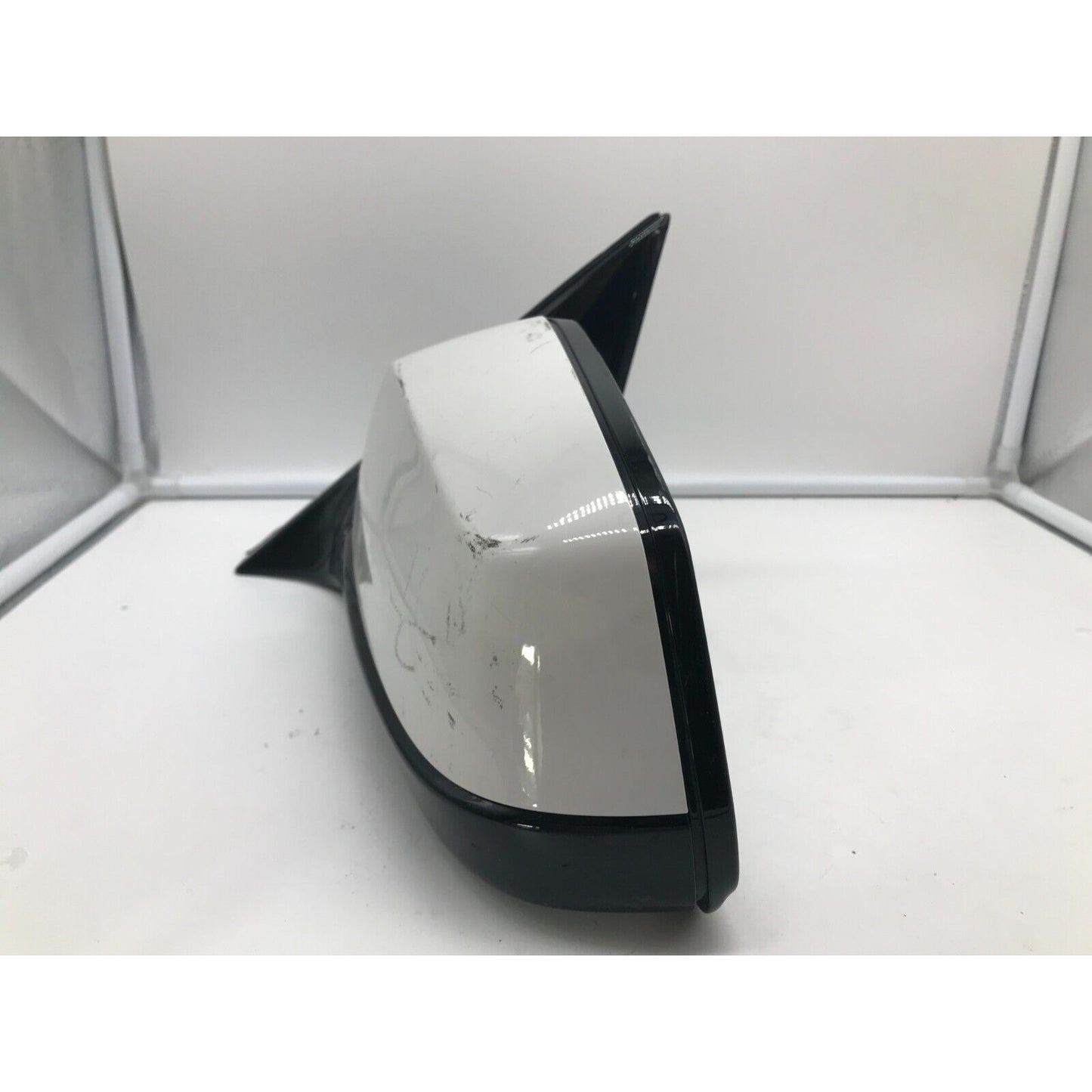 2009-2012 BMW 750i Driver Side View Power Door Mirror White OEM B01B37028