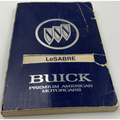 1990 Buick LeSabre Owners Manual OEM D04B38087